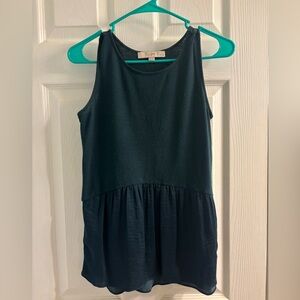 LOFT tank with silk detail